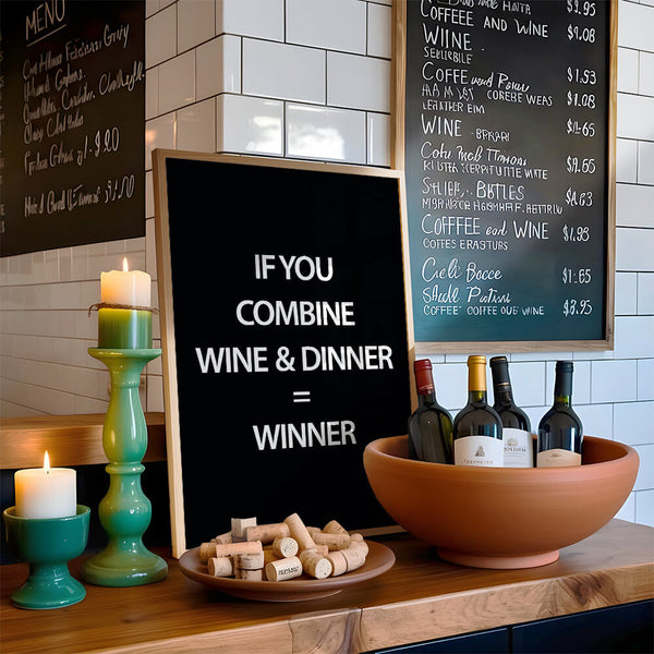 Küche Deko – Wein Poster – Küche Wandgestaltung