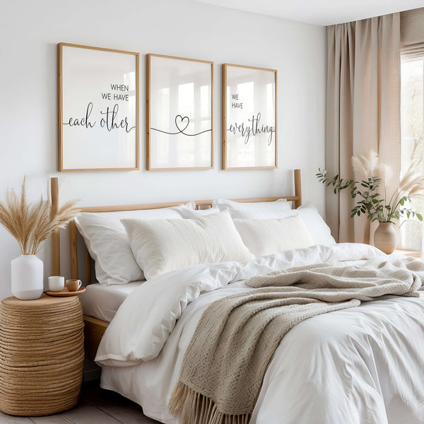 Schlafzimmer Poster Set – We Have Each Other – Geschenkidee