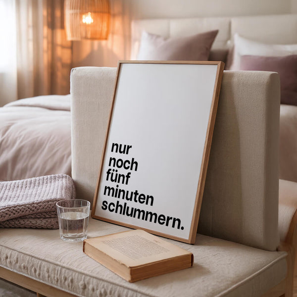 Schlafzimmer Design – Schlummern Poster – Schlafzimmer Inspiration