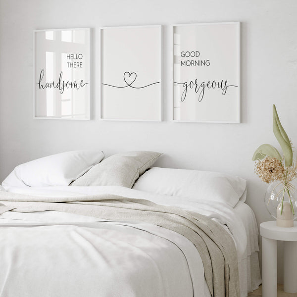 Schlafzimmer Poster Set – Liebesposter – Good Morning Poster