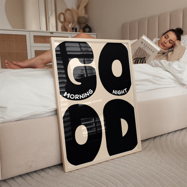 Schlafzimmer Ideen – Good Morning Good Night Poster