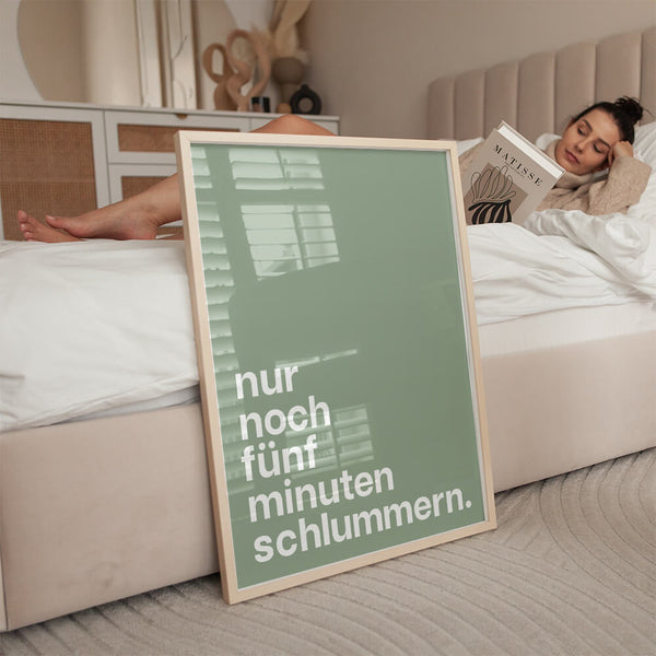 Schlafzimmer Deko – Schlummern Poster – Schlafzimmer Ideen