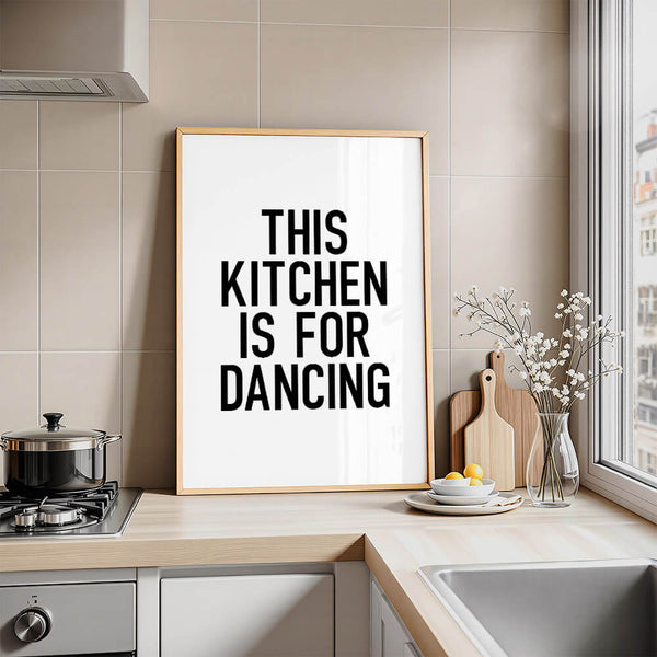Küchenposter – This Kitchen Is For Dancing – Küchenbild
