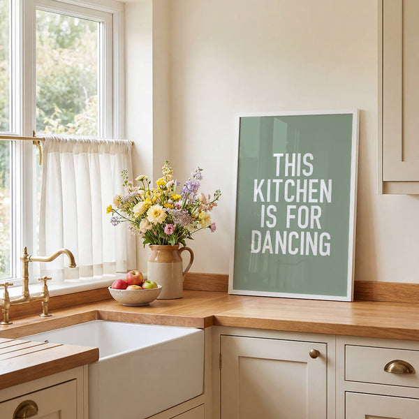Küche Poster – This Kitchen Is For Dancing – Küchenbild