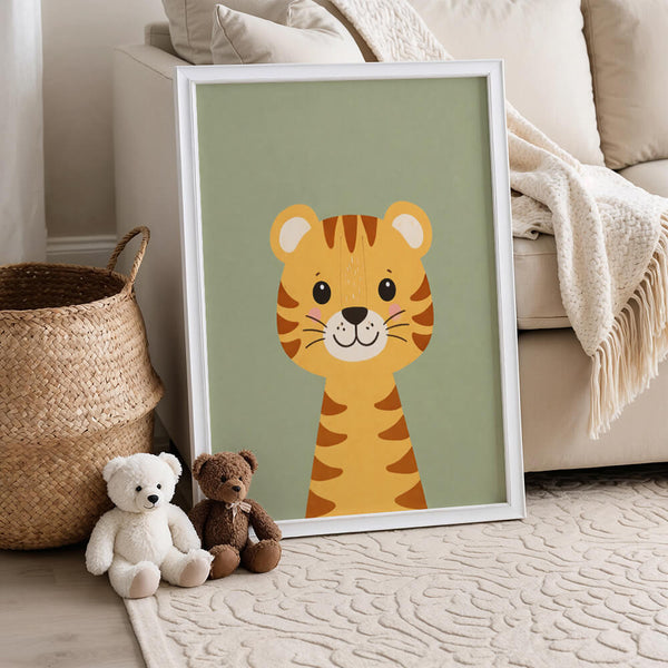 Tiger Poster – Modernes Babyzimmer – Bild für Kinder