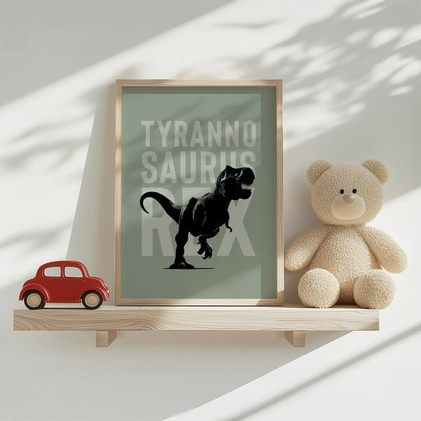 Dino Poster – Kinderzimmer Ideen – Tyrannosaurus Rex Bild