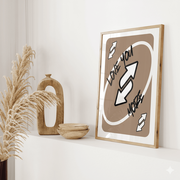 Romantisches Poster – Typografie Wanddeko – Liebe Wandbild