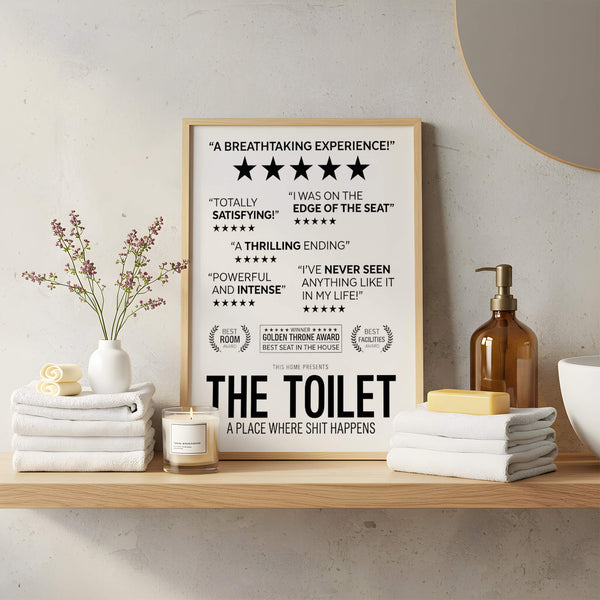 Lustiges Badezimmer Poster – Lustige Wanddeko fürs Bad