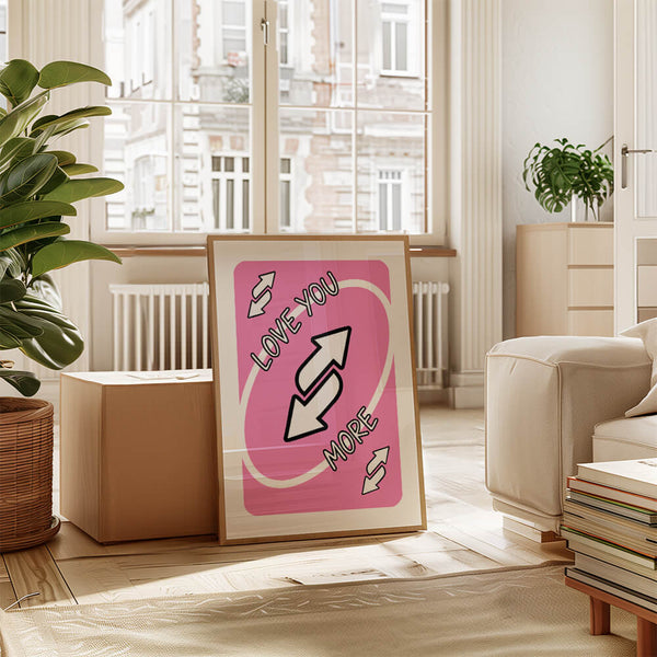 Uno Reverse Karte Poster – Romantisches Bild – Liebesposter