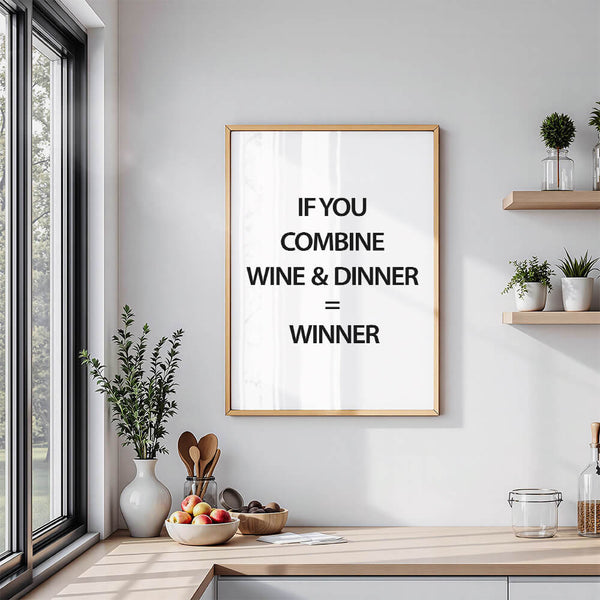 Küche Deko – Wein Poster – Küche Wandgestaltung