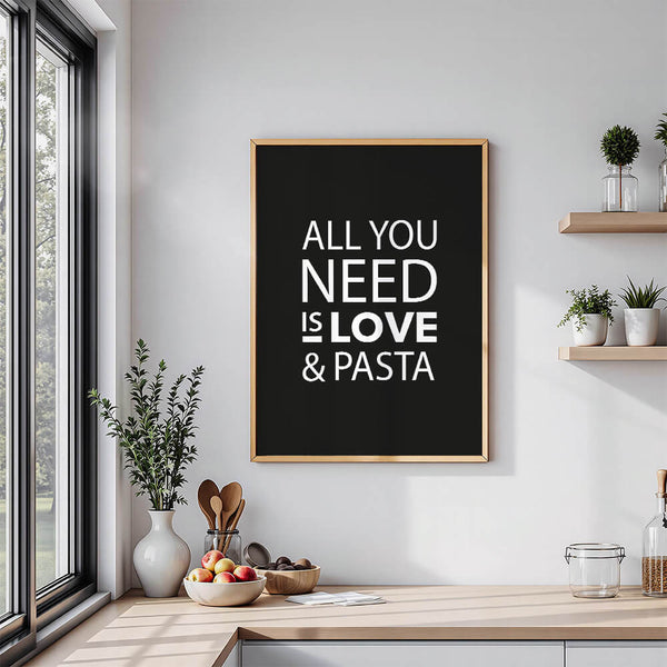 Küche Deko – Pasta Poster – Küche Design