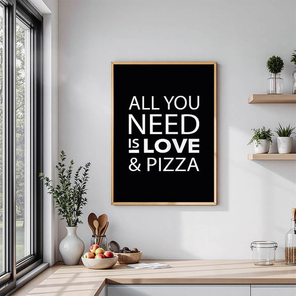 Pizza Poster –  Esszimmer Inspiration – Küche Einrichtung