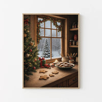 Weihnachten Poster – Festliche Wanddeko – Winterliche Deko – Weihnachten Bild