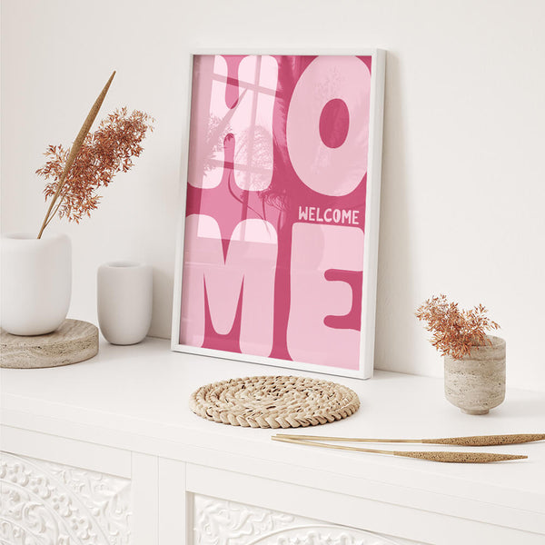 Welcome Home Poster – Flur Wanddeko – Einzug Geschenk
