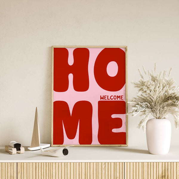 Welcome Home Poster – Eingangsbild  – Flur Ideen