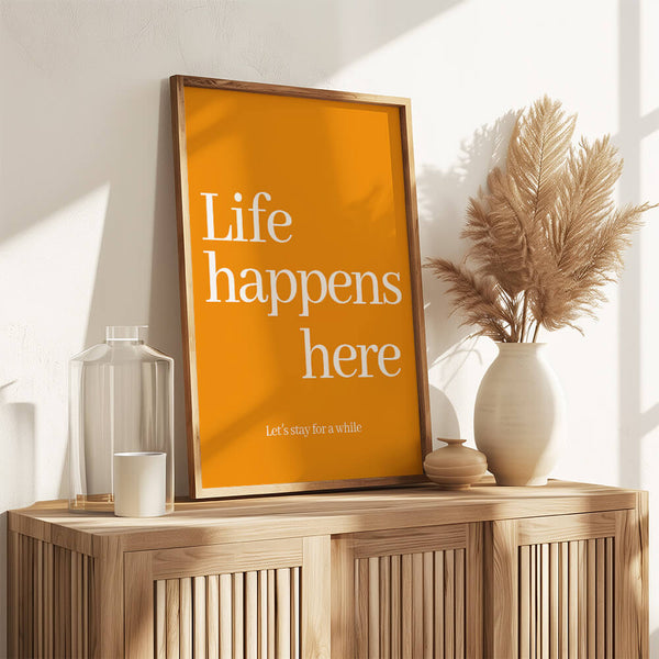 Wohnzimmer Deko – Typografie Poster – Wohnzimmer Einrichtung