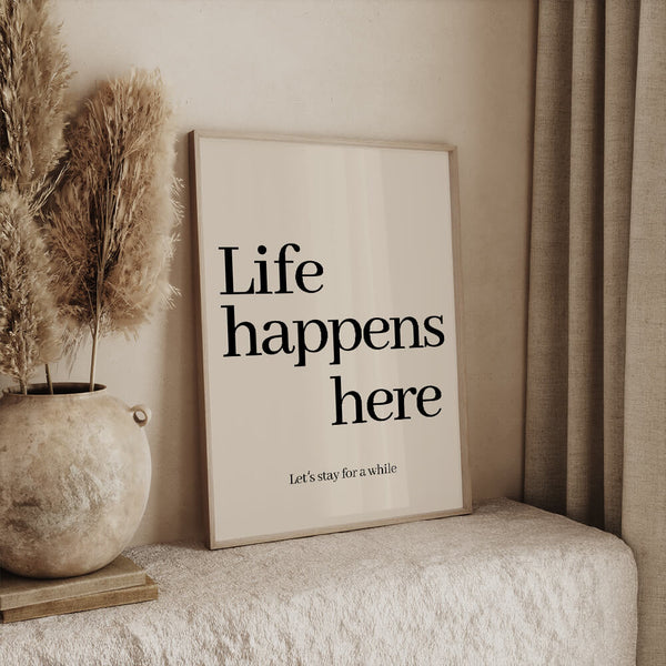 Wohnzimmer Einrichtung – Typografie Poster – Wohnzimmer Inspiration