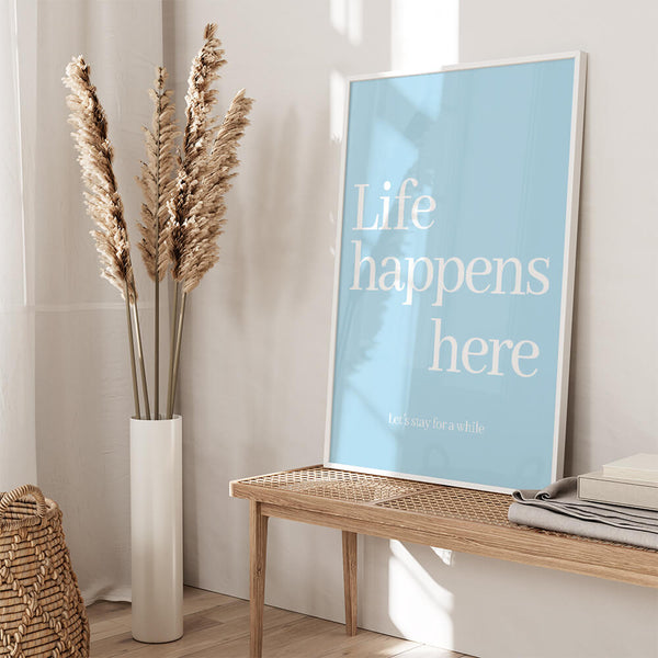 Wohnzimmer Bilder – Typografie Poster – Wohnzimmer Inspiration